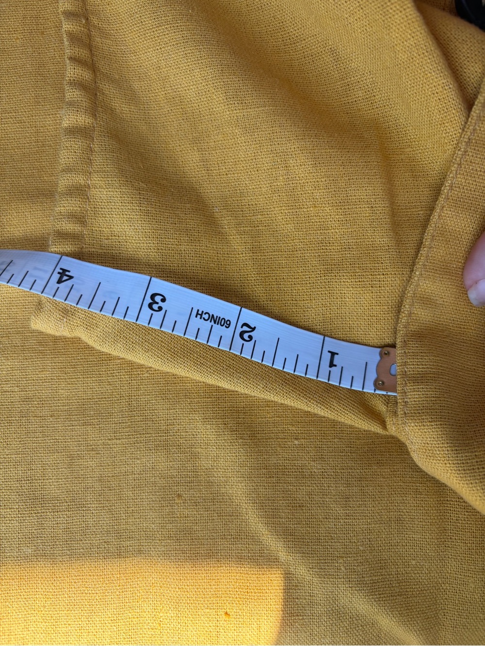 J. Jill Sleeveless Mustard Button-Front Midi Dress with Tie - Picture 10 of 11